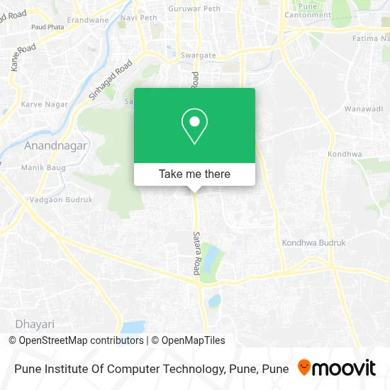 Pune Institute Of Computer Technology, Pune map