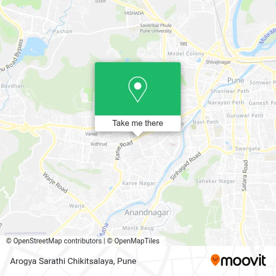 Arogya Sarathi Chikitsalaya map