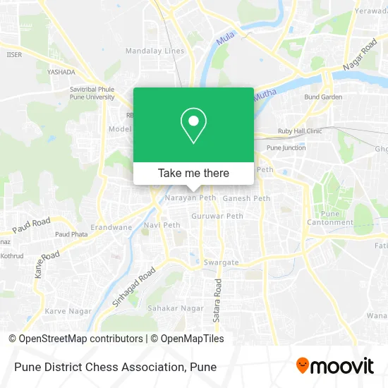 Pune District Chess Association map