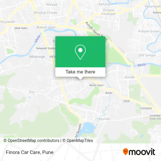 Finora Car Care map