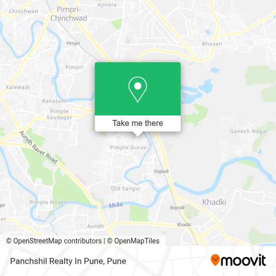 Panchshil Realty In Pune map