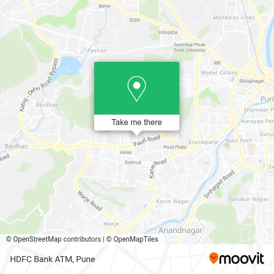 HDFC Bank Atm map