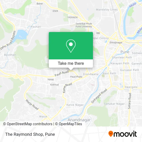 The Raymond Shop map