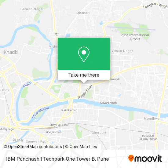 IBM Panchashil Techpark One Tower B map