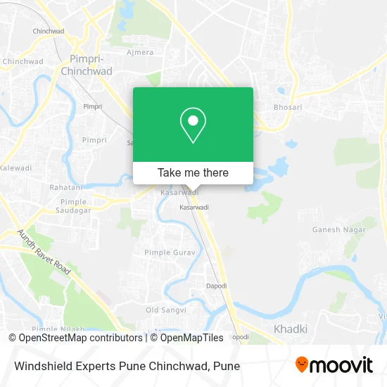 Windshield Experts Pune Chinchwad map