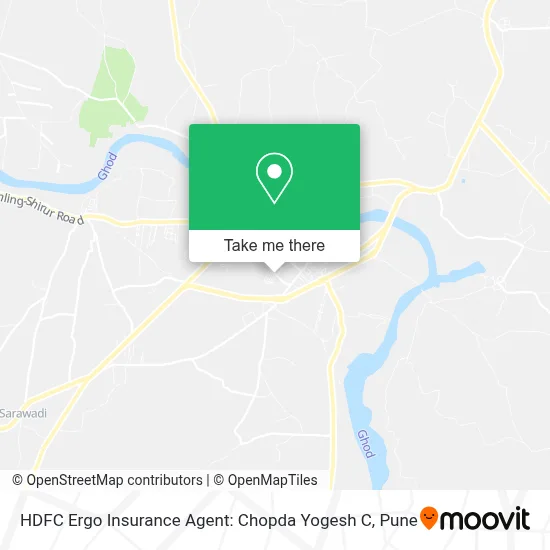 HDFC Ergo Insurance Agent: Chopda Yogesh C map
