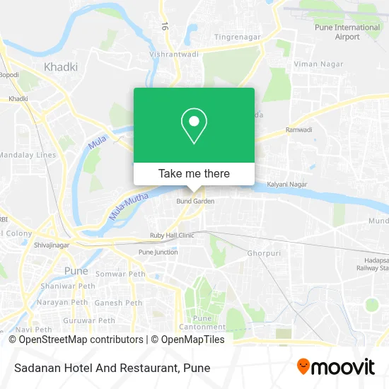 Sadanan Hotel And Restaurant map