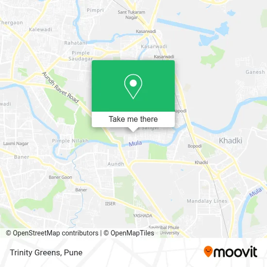 Trinity Greens map