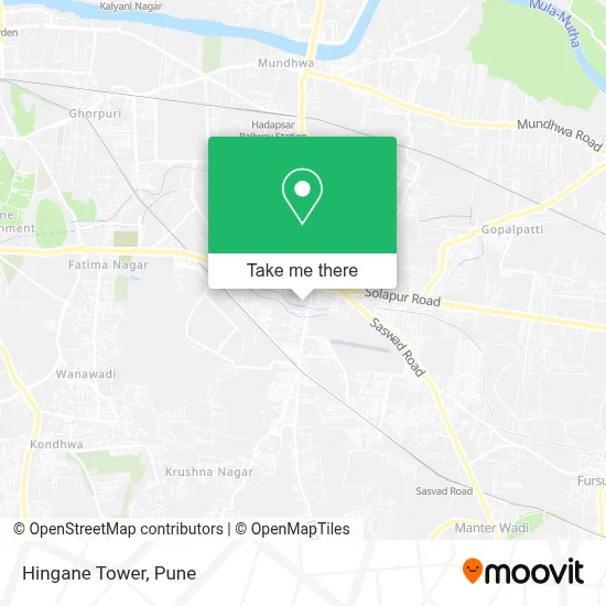 Hingane Tower map