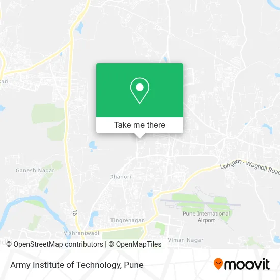 Army Institute Of Technology map