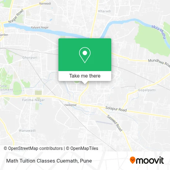 Math Tuition Classes Cuemath map