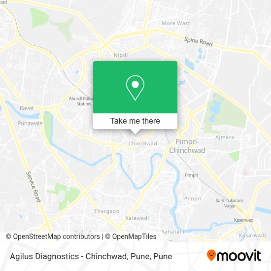 Agilus Diagnostics - Chinchwad, Pune map