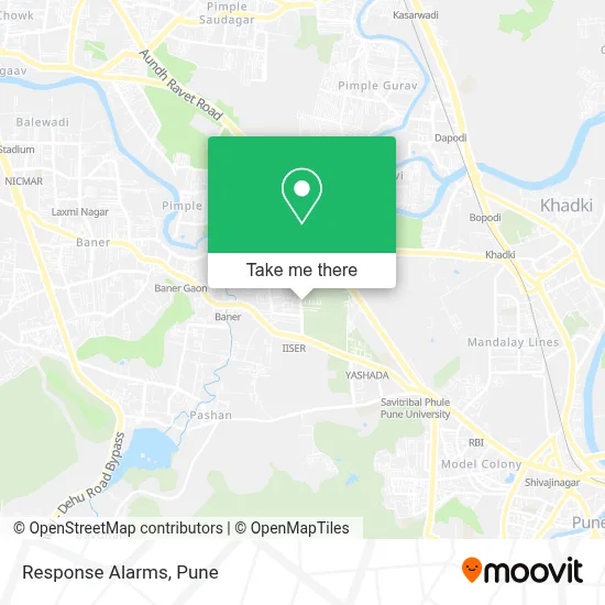 Response Alarms map