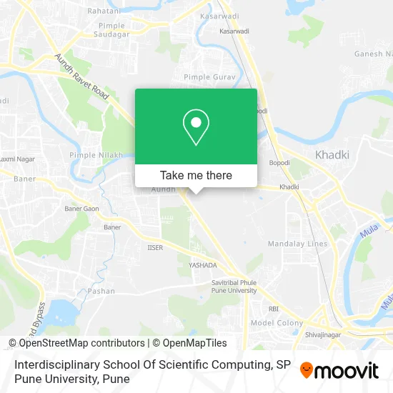Interdisciplinary School Of Scientific Computing, SP Pune University map
