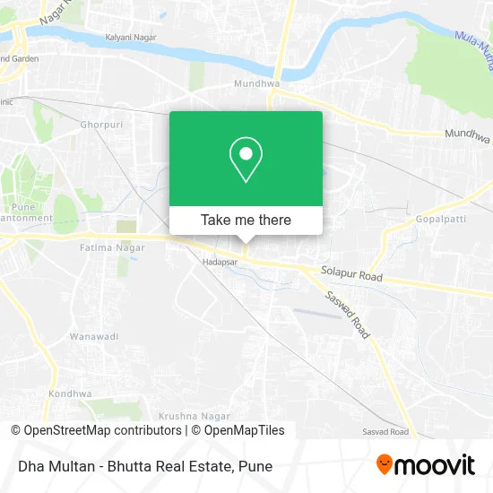 Dha Multan - Bhutta Real Estate map