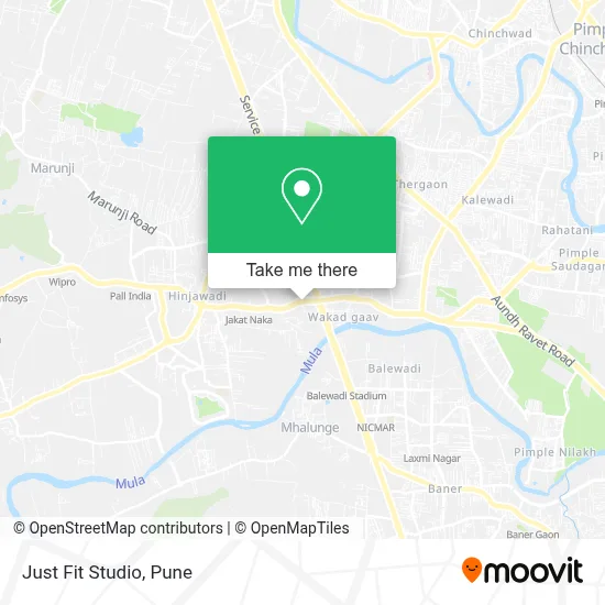 Just Fit Studio map