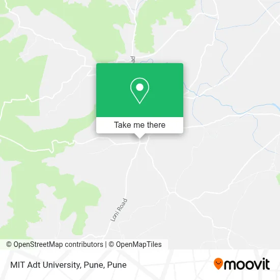 MIT Adt University, Pune map
