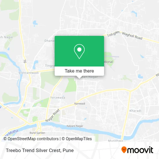 Treebo Trend Silver Crest map