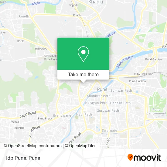 Idp Pune map