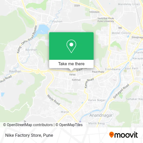 Nike Factory Store map