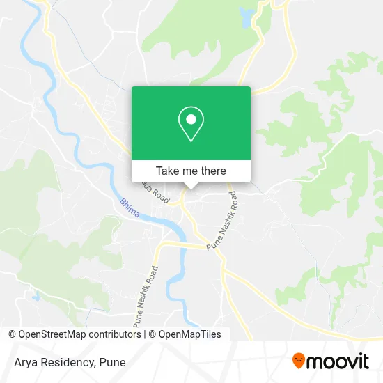 Arya Residency map