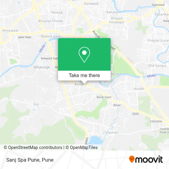 Sanj Spa Pune map