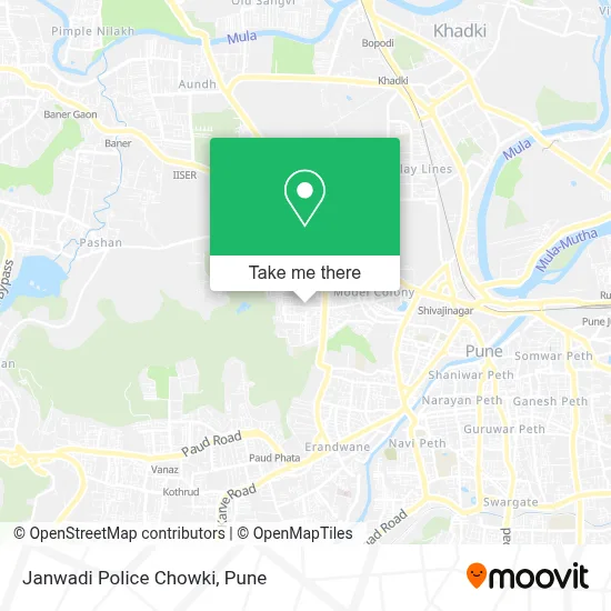 Janwadi Police Chowki map