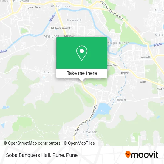 Soba Banquets Hall, Pune map