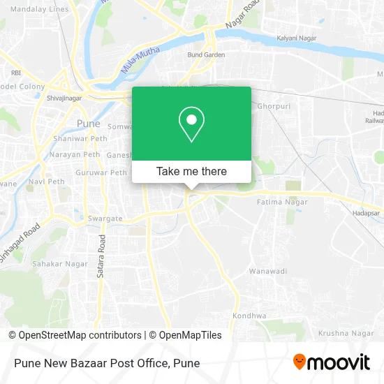 Pune New Bazaar Post Office map