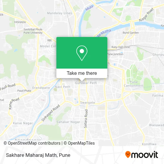 Sakhare Maharaj Math map