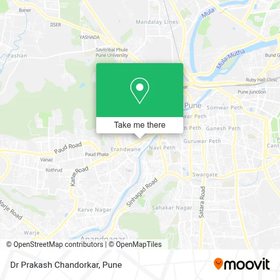 Dr Prakash Chandorkar map