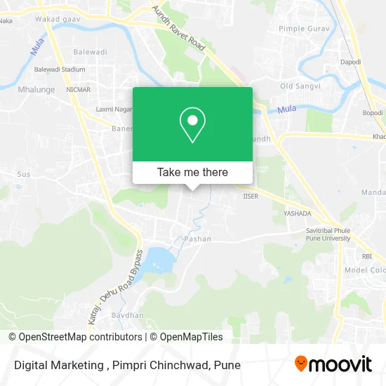 Digital Marketing , Pimpri Chinchwad map