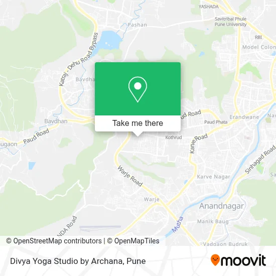 Divya Yoga Studio by Archana map