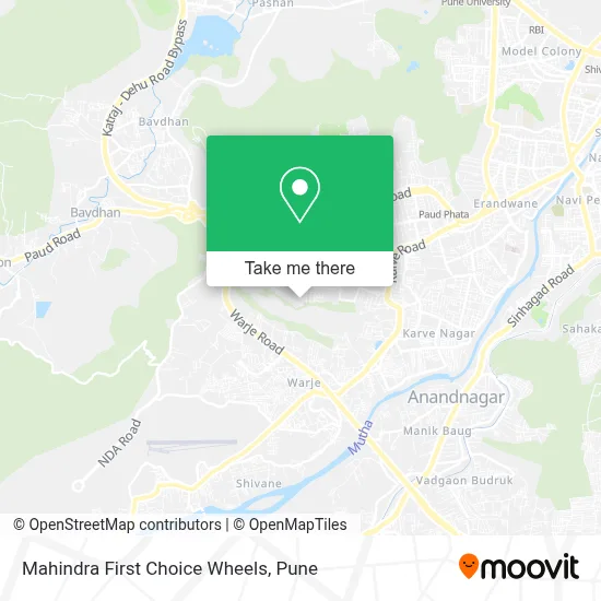 Mahindra First Choice Wheels map