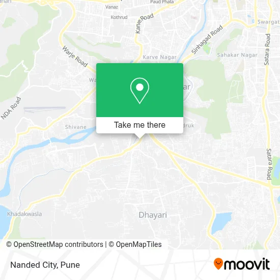 Nanded City map