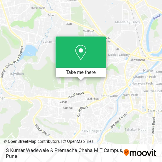 S Kumar Wadewale & Premacha Chaha MIT Campus map