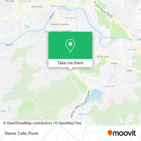 Baner Cafe map