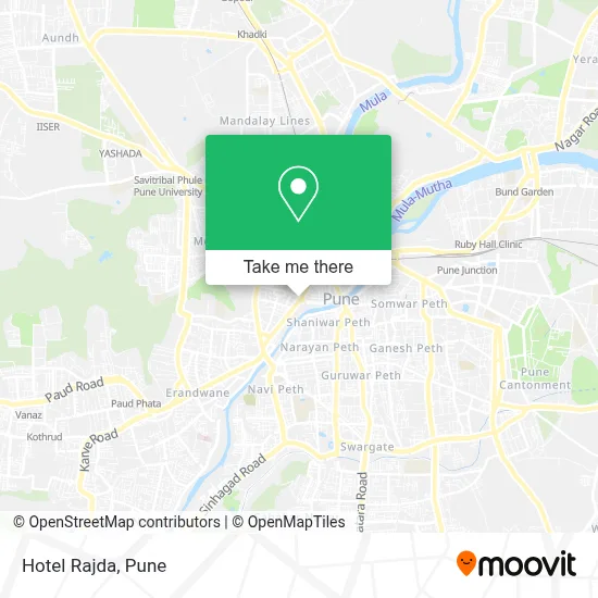 Hotel Rajda map