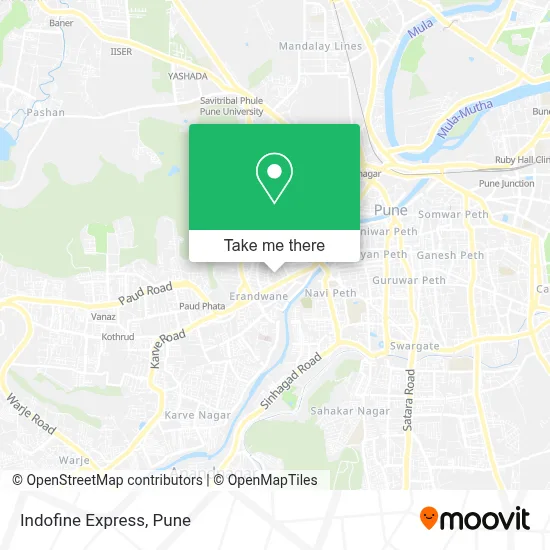 Indofine Express map