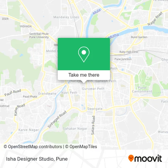 Isha Designer Studio map