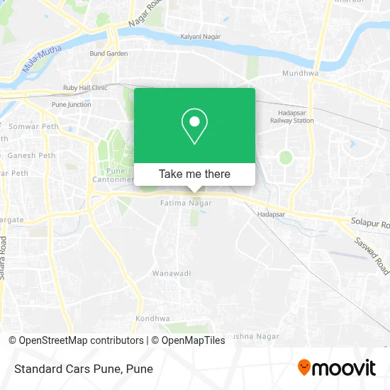 Standard Cars Pune map