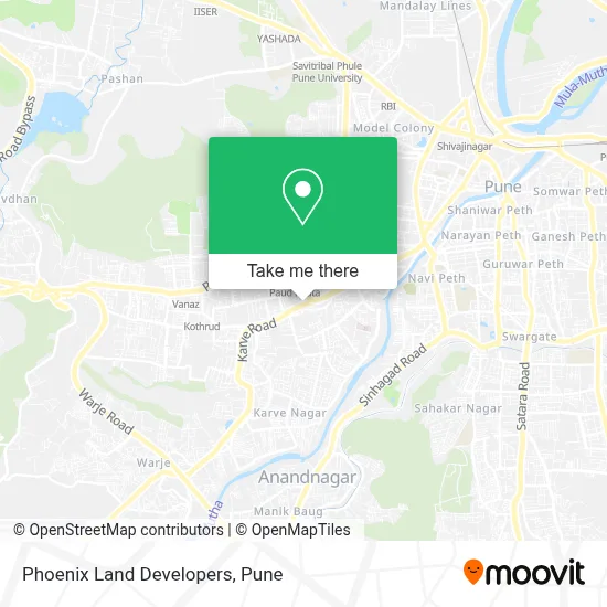 Phoenix Land Developers map