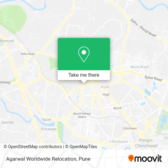 Agarwal Worldwide Relocation map