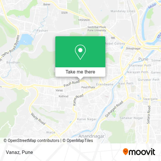 Vanaz map