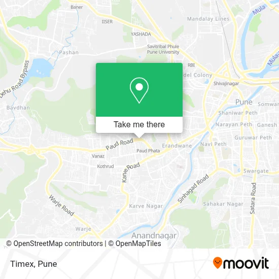 Timex map