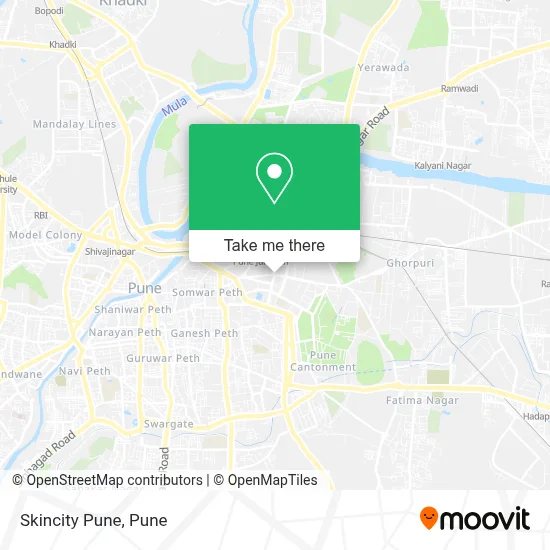 Skincity Pune map