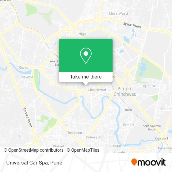 Universal Car Spa map