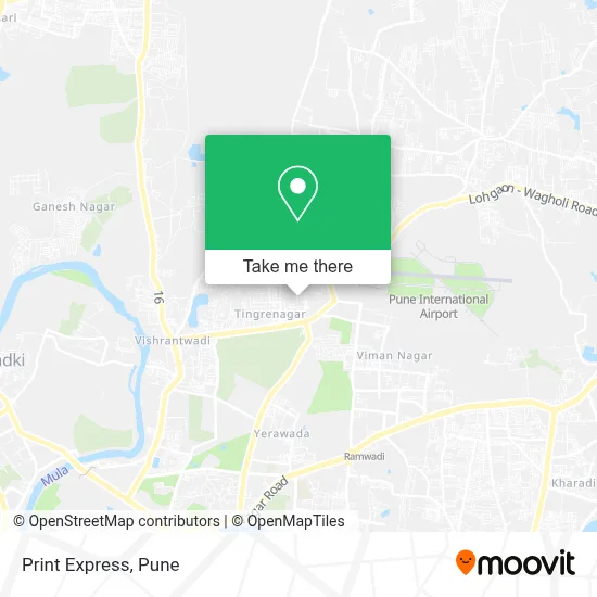 Print Express map