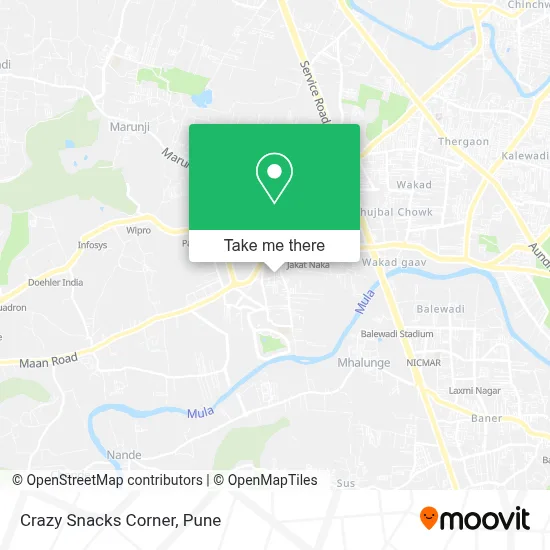 Crazy Snacks Corner map