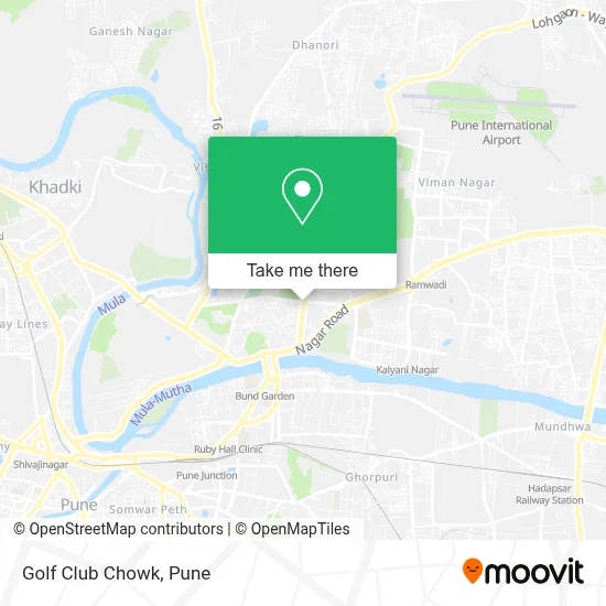 Golf Club Chowk map